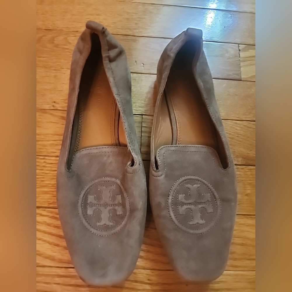 Tory Burch Leigh River Rock Suede Loafers